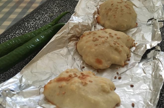 芝麻烤土豆饼