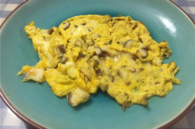 香菇煎蛋饼