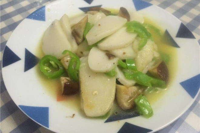 香菇青椒炒年糕