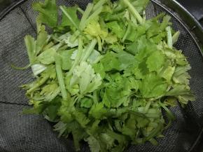 芹菜择后洗净