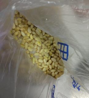 黄豆易煮烂小窍门，黄豆洗干净，用水浸泡一晚上，沥干水分，放入冰箱冷冻室，冷冻，