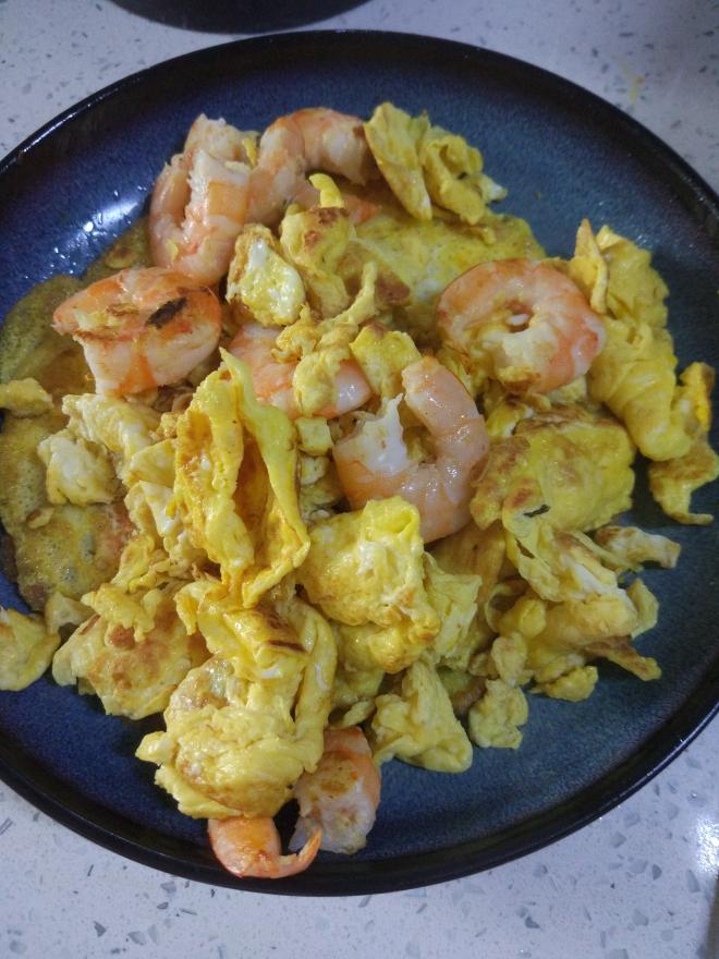 吃饱饱减肥餐10、鸡蛋炒虾仁