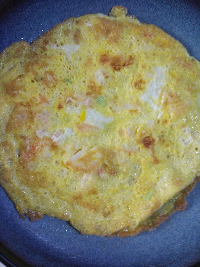 吃饱饱减肥餐11、虾蓉鸡蛋饼