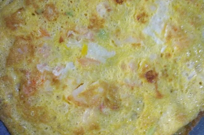 吃饱饱减肥餐11、虾蓉鸡蛋饼