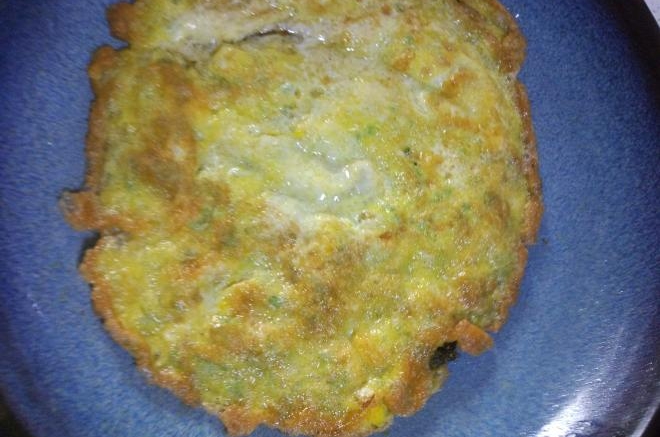 吃饱饱减肥餐12、芹菜末鸡蛋饼