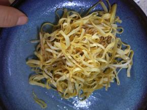 豆芽变软之后即可