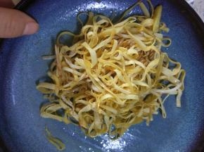 豆芽变软之后即可