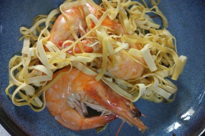吃饱饱减肥餐20、豆皮炒虾