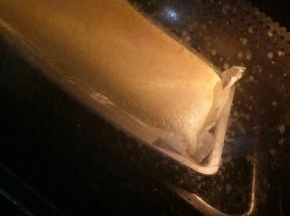 烤盘加热水，130度50分钟！