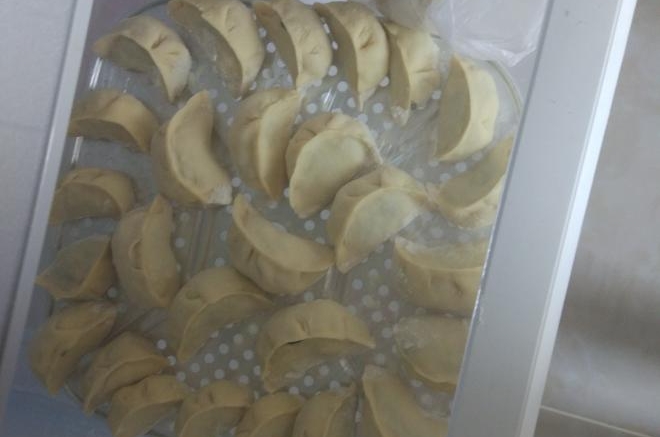 吃饱饱减肥餐47、韭菜鸡蛋豆皮木耳水饺