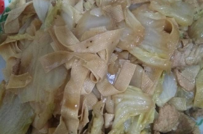 白菜炖干豆腐
