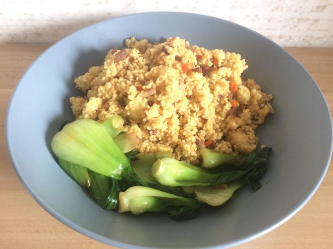 胡萝卜肉丁炒小米