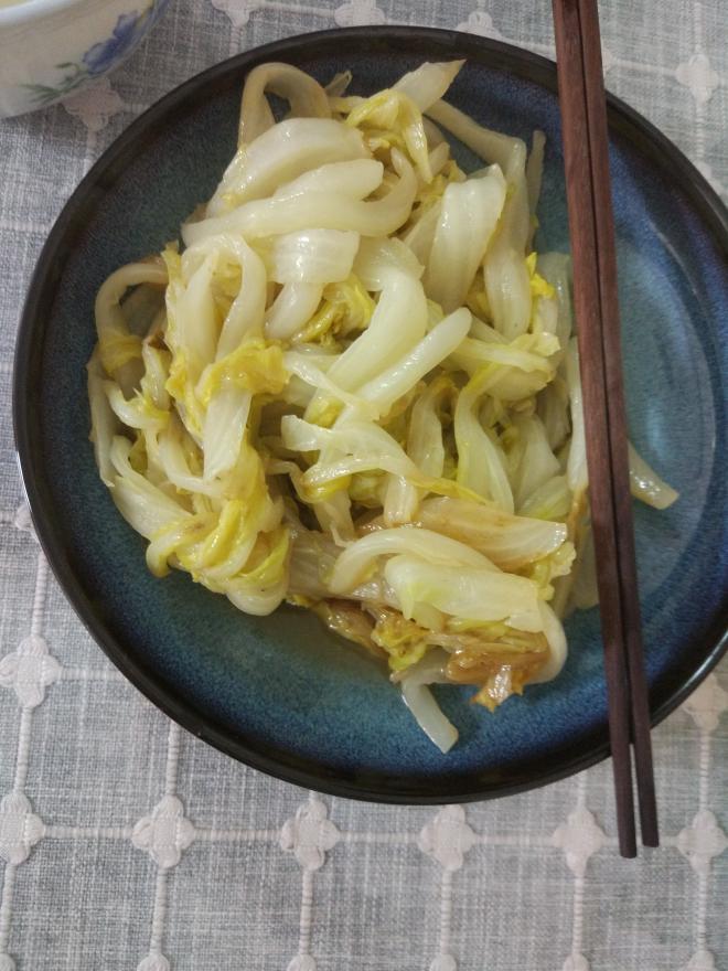 吃饱饱减肥餐64、清炒白菜条
