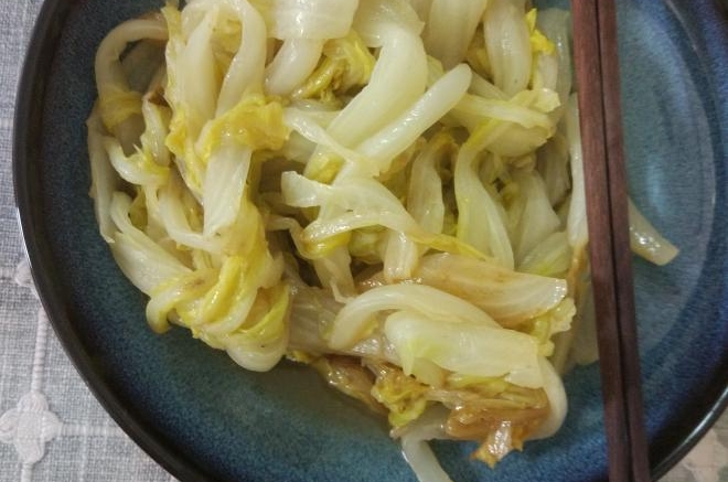 吃饱饱减肥餐64、清炒白菜条