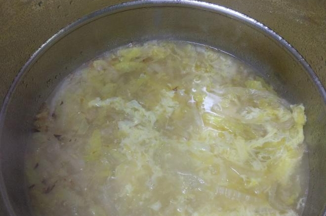 吃饱饱减肥餐70、白菜鸡蛋汤