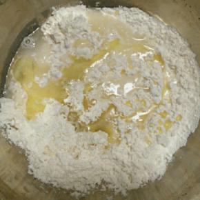 所有油皮材料混合均匀