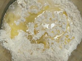 所有油皮材料混合均匀