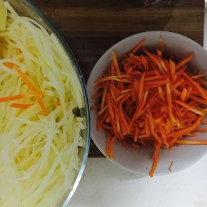 胡萝卜，土豆刨丝