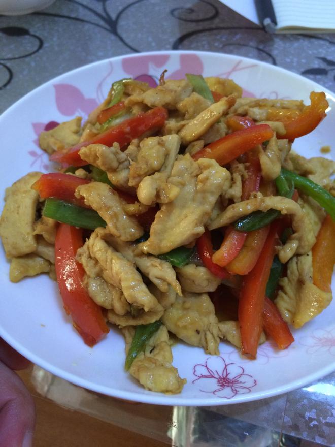 青椒炒鸡柳
