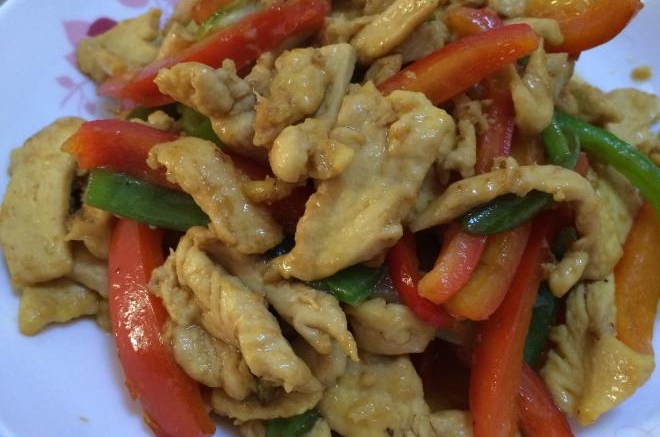 青椒炒鸡柳