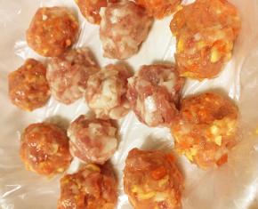 搓肉圆，大功告成