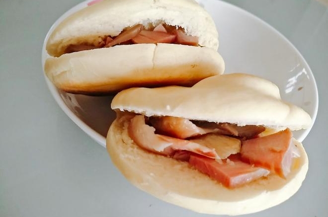 腊肉夹饼