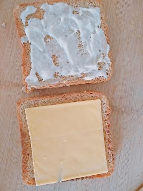 另一片图上沙拉酱。