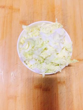 白菜心切丁