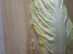 白菜一颗，去除外皮，清洗干净