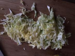 卷心菜切成块状