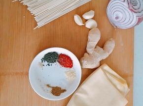 1.	所需主食材如下。