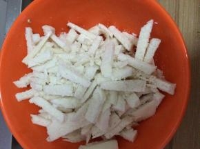 馒头切成长条状