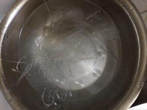 粉条用热水提前泡制