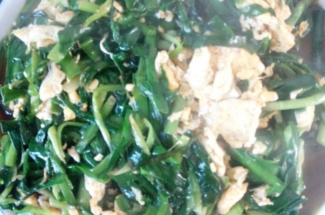 韭菜妙鸡蛋