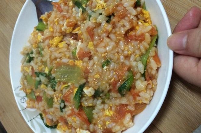 油菜炒饭