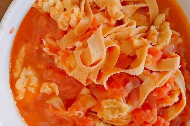 番茄鸡蛋绘豆皮