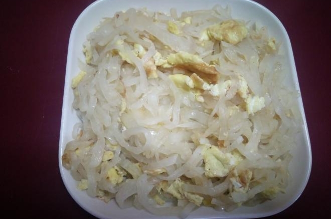 白萝卜炒蛋