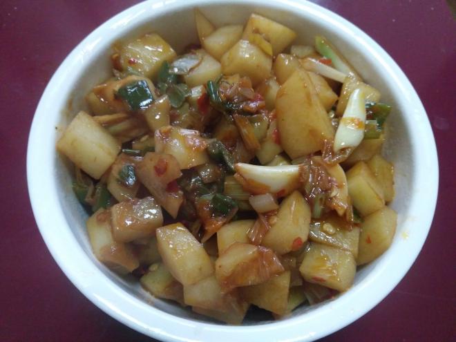 葱爆土豆丁