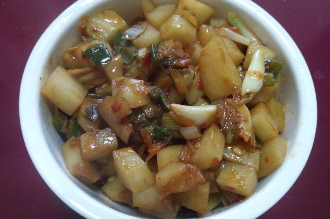 葱爆土豆丁