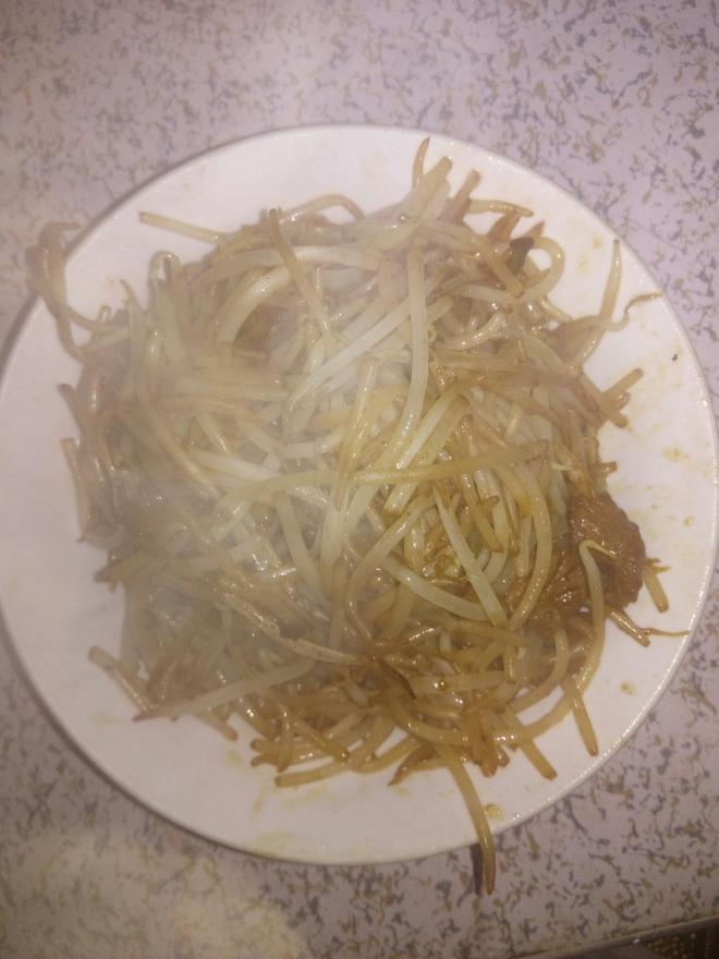 肉炒豆芽