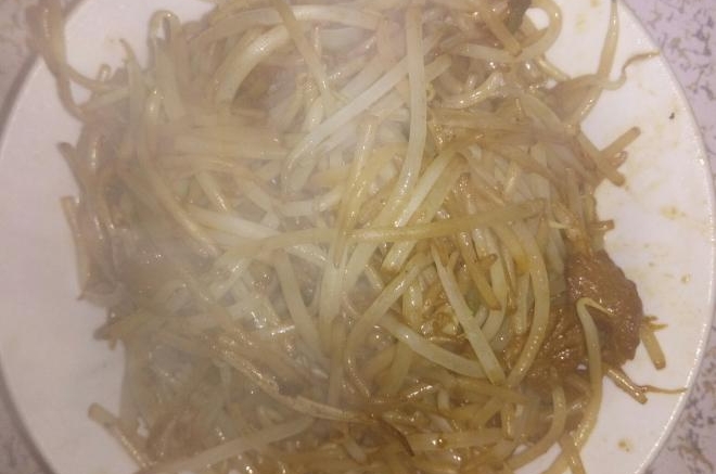 肉炒豆芽
