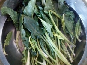 把波莱用清水洗净。