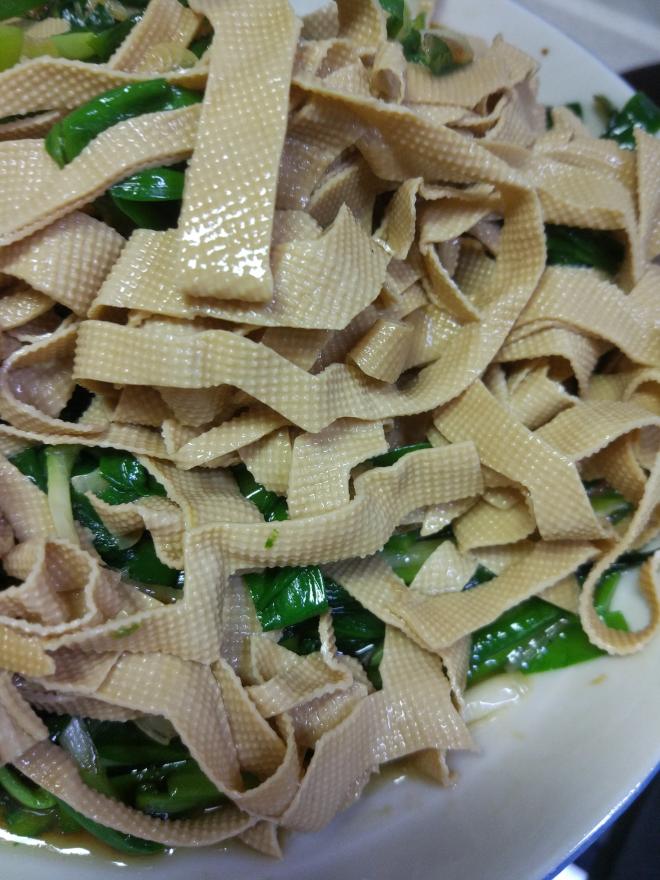 吃饱饱减肥餐102、韭菜炒豆皮