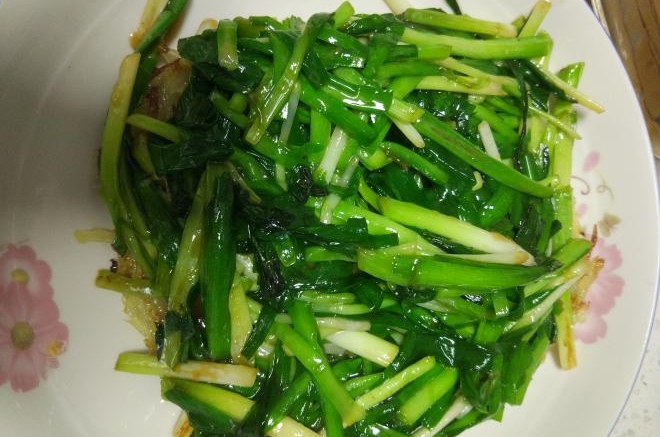 吃饱饱减肥餐104、素炒韭菜
