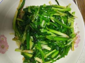 韭菜稍微变软即可