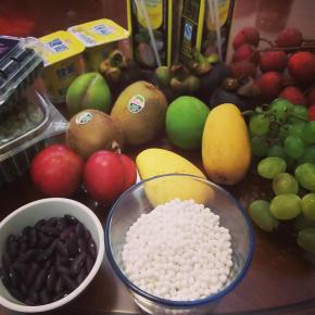 First clean all the fruit which you'd prepared.