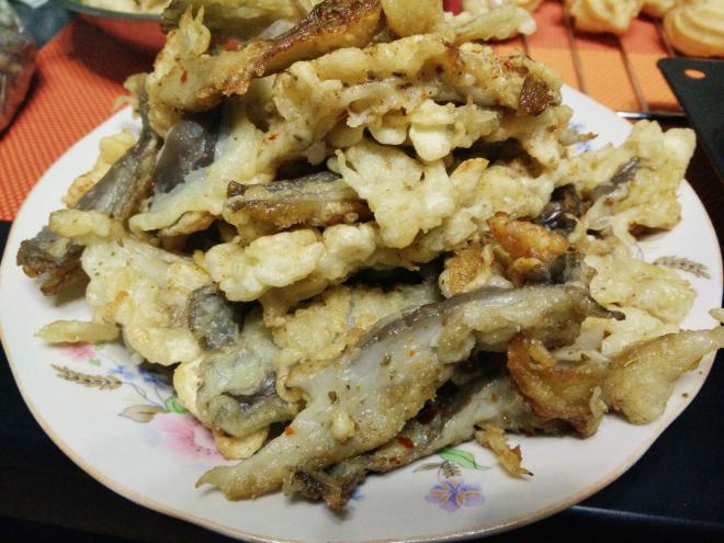 干炸蘑菇