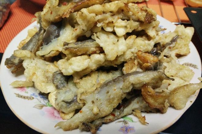 干炸蘑菇