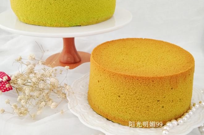 菠菜戚风蛋糕