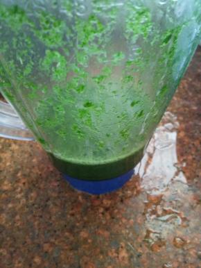 用料理机打成泥，取汁